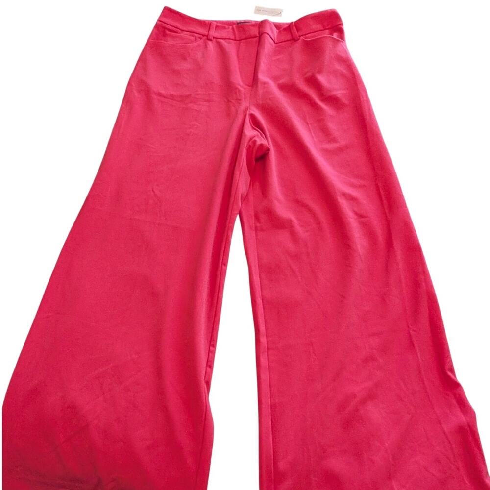 BNWT NY & Company Plus Size Women's Pink Wide Leg Dress Pants - High Rise
